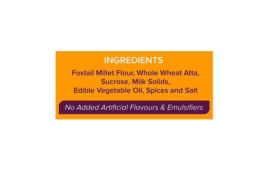 Bliss Tree Healthy Bites Foxtail Millet Cookies   Pack  75 grams
